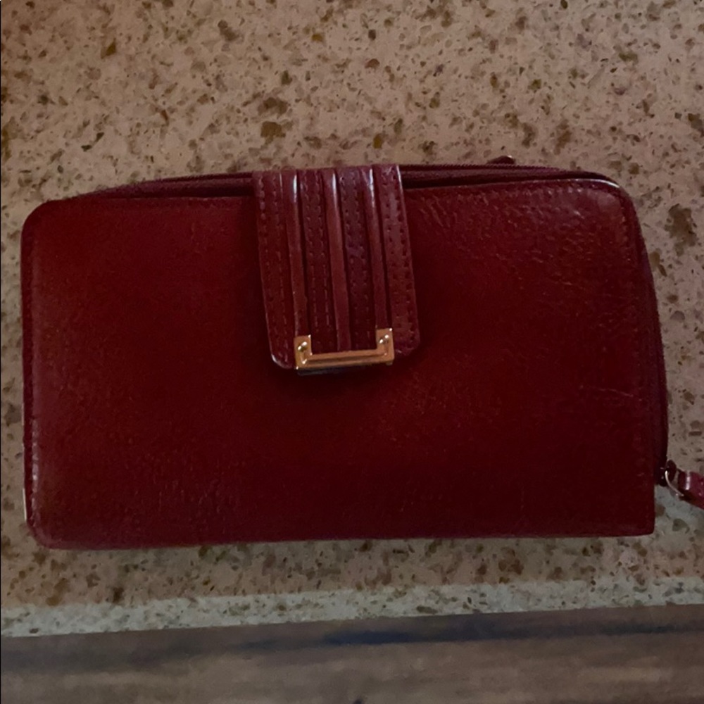 Burgundy wallet